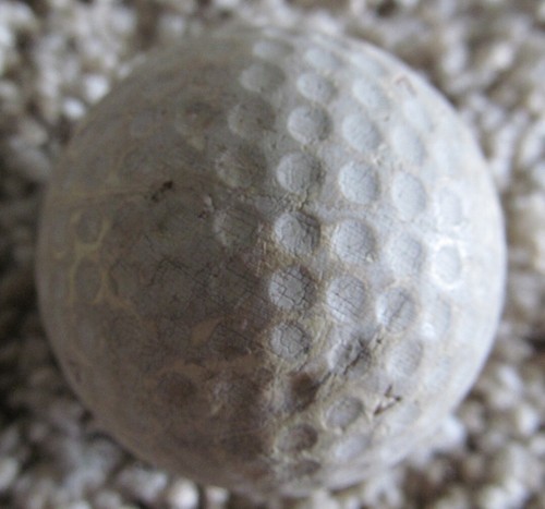 VINTAGE DIMPLE GOLF BALL-THE SILVER KING HV WITH MULTI-MARKING - Picture 6 of 6