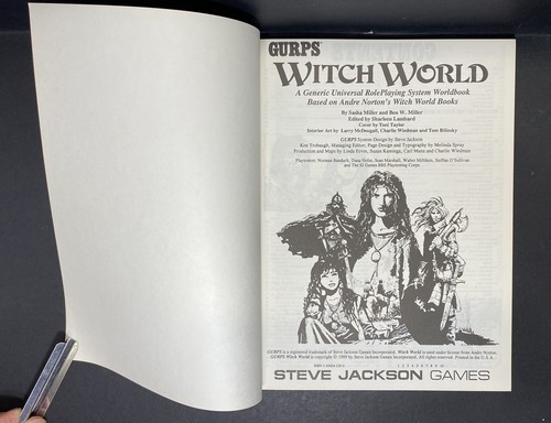 REVIEW COPY! Witch World Roleplaying Guide In Andre Norton's World Steve Jackson - Picture 4 of 14