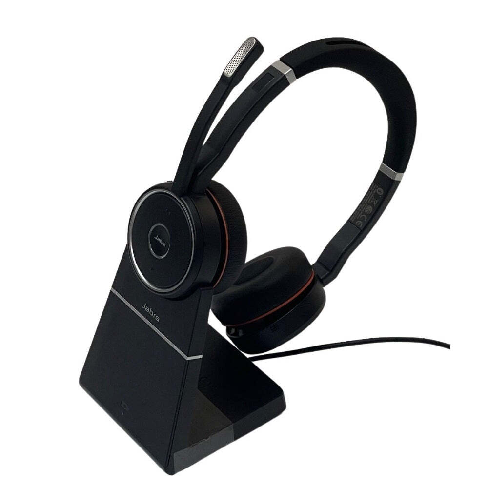 Jabra Evolve 75 SE MS Bluetooth Headset w/Stand (7599-842-199) - New, 1 Yr Warr Jabra Evolve 75 SE MS Bluetooth Headset w/Stand (7599-842-199) - New, 1 Yr Warr
