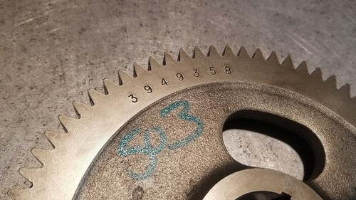 3949358 CAMSHAFT GEAR 5.9 CUMMINS 24v Cam Gear 03-07 Dodge Ram 2500/3500 - Picture 2 of 3