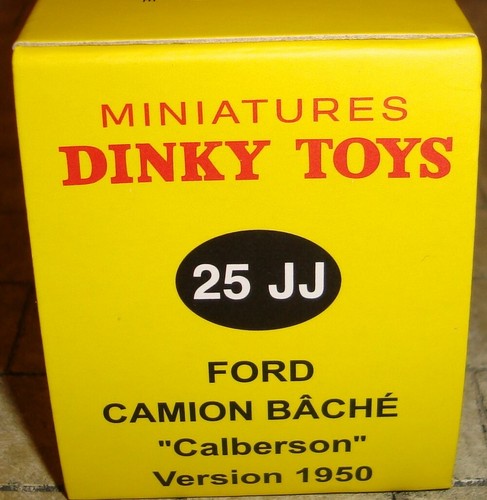 ATLAS - DINKY TOYS - FORD CAMION BACHE 'CALBERSON' TRUCK - 25JJ - BOXED - Picture 8 of 8