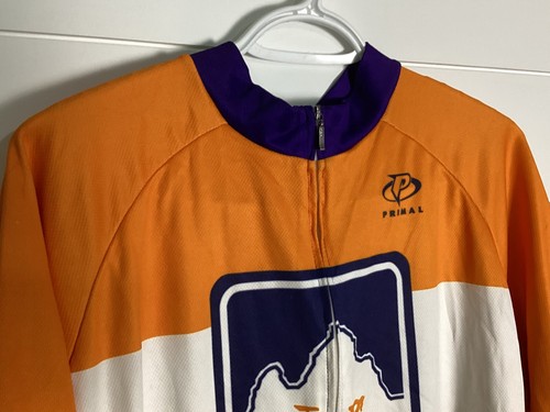 Camiseta deportiva de ciclismo Primal Estados Unidos para MS 2015 para hombre mediana azul naranja cremallera completa - Imagen 8 de 15