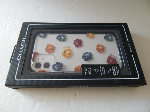 Coach New York Protective Case For iPhone 11 Clear/Floral New - Picture 12 of 15