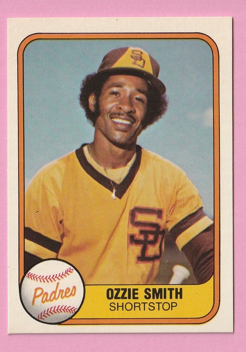 1981 Fleer Baseball Card #488 Ozzie Smith San Diego Padres 1981 Fleer Baseball Card #488 Ozzie Smith San Diego Padres