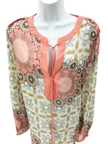 3x Saphir Silhouette Medaillon transparente Bluse Bauern Top Shirt Polyester - Bild 2 von 4