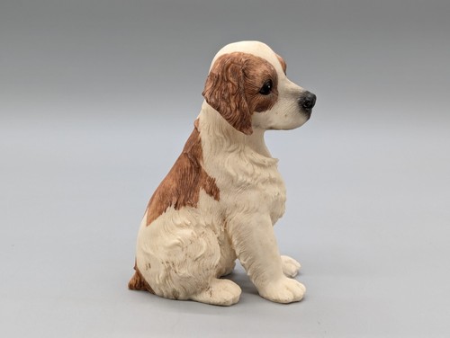 Resin Hollow Saint Bernard Mix Dog Figure 5" Statue Figurine Home Decor - Picture 6 of 8