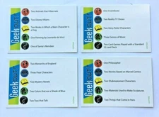 NEW PROMO DECK Family Geek Out! Playroom Entertainment FOUR (4) PROMO CARDS 