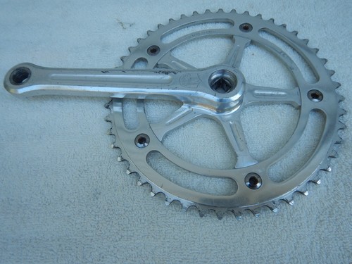 Campagnolo Pista Track 165 Road Cranks Nuovo Record 48T Crankset 151 BCD vintage - Picture 2 of 8