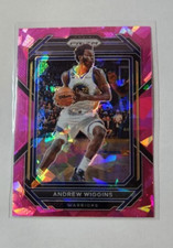 2022-23 Panini Prizm Basketball Andrew Wiggins Pink Prizm No. 114 Warriors