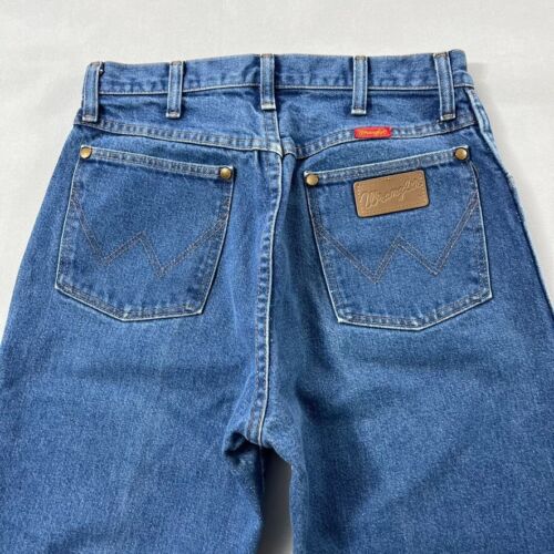 Vintage Wrangler Jeans Women 9x32 Cowboy Cut Blue 90s Western Farm Ranch Cowgirl - Picture 3 of 20
