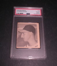 1948 WARREN SPAHN BOWMAN #18 PSA 4 (MC)  - VG-EX