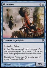 4x Gomazoa Zendikar MtG Magic Blue Uncommon 4 x4 Card Cards
