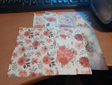 7X SHEETS NOSTALGIC/VINTAGE FOR SCRAPBOOKING/JOURNALS  +/- 13X9 CM (VIN1189)