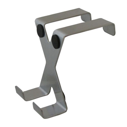 Over the Door Hook Hanger Stainess Steel Coat Towel Hanging Bathroom Kitchen - Picture 2 of 4