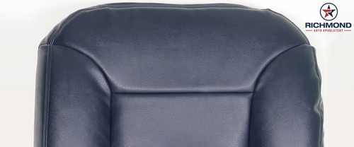 1997 Chevy Suburban C/K 1500 2500 LT -Driver Side Bottom Leather Seat Cover Blue - Picture 4 of 12
