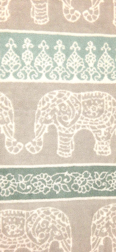 JUEGO DE 4 TOALLAS PERI HOME (2 BAÑOS+2 TOALLAS DE MANO) 100% ALGODÓN ELEFANTES NUEVO SUAVE - Imagen 2 de 3