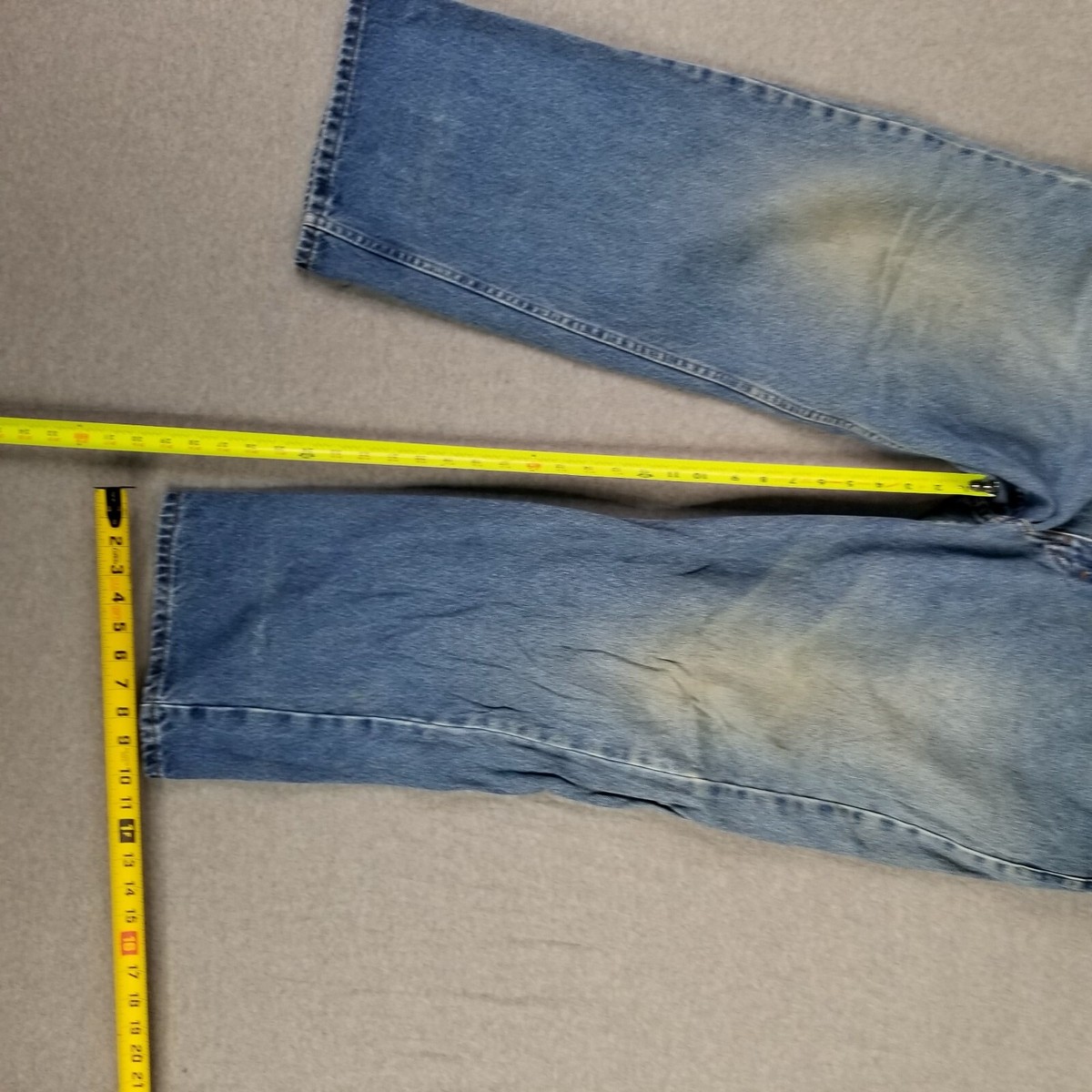 Faded Glory 42x30 Relaxed Fit Blue Jeans Baggy Wide Leg