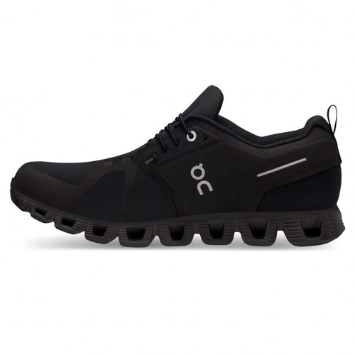 Scarpe da corsa uomo On Cloud 5 impermeabili 59.98842 tutte nere oki07 - Foto 2 di 7