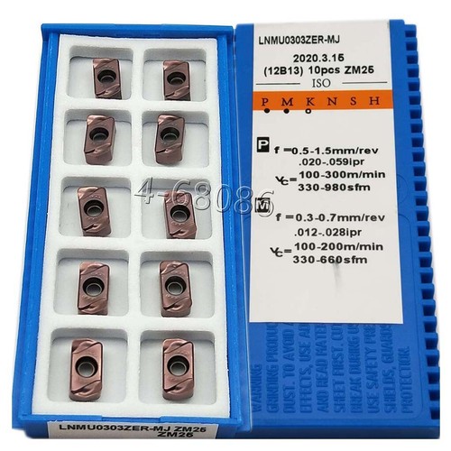 LNMU0303ZER-MJ 25 insertos de torno insertos de carburo para fresa EXN 03R AH725 - Imagen 6 de 7