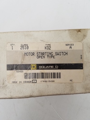 2510K02 Square D Motor Starting Switch *NEXT DAY OPTION* NEW IN BOX - Picture 4 of 10
