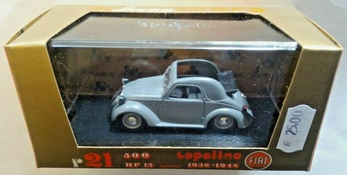 BRUMM 1:43 SERIE ORO AUTO DIE CAST - FIAT 500 TOPOLINO APERTA (1936-1948) R21 - Foto 3 di 3