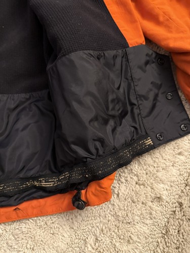 Vintage Bonfire Snowboard Jacket Orange Silver Series Detachable Hood Size S - Picture 15 of 19