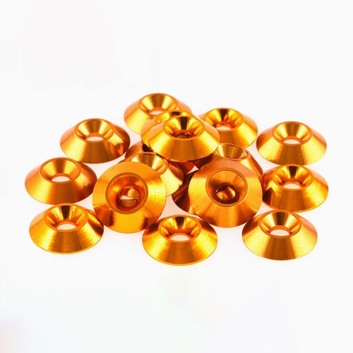M2 M2.5 M3 -M6 Brass Solid Machine Turned Cup Washers - For CSK Screws & Bolts - Picture 4 of 7