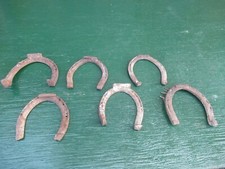 Vintage 6 Steel Horse Shoes Great to use for Decoration  