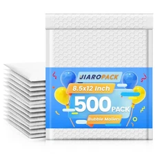 500Pcs Poly Bubble Mailers Padded Envelope Shipping Mailing Bag 8.5x12" #2 White