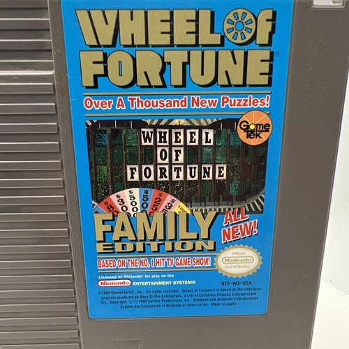 Wheel of Fortune -- Family Edition (Nintendo 1986) VGUC! VG3016 - Picture 2 of 5