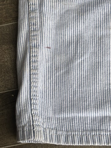 Vintage 80’s 90’s Chic Hi-Rise Shorts Sz 18 Blue & white Stripe Jean Denim - 第 7/7 張圖片