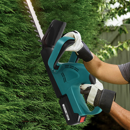 90cm Brushless Cordless Electric Hedge Trimmer Garden Cutter with 2 Batteries UK - Picture 3 of 12