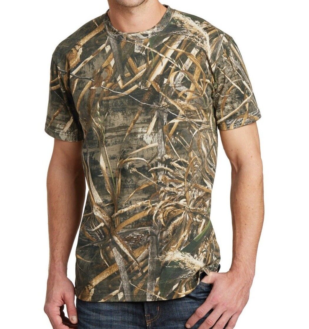 Russell Mens Camo T-shirt - Realtree Xtra, Max 5, AP Cotton S-XL 2X 3X - Hunting - Picture 16 of 19
