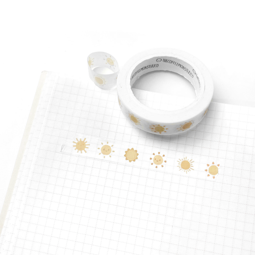 The Coffee Monsterz Co Balanced Brunch Sunshine Florals Sunny Suns Washi Tape - Picture 4 of 5