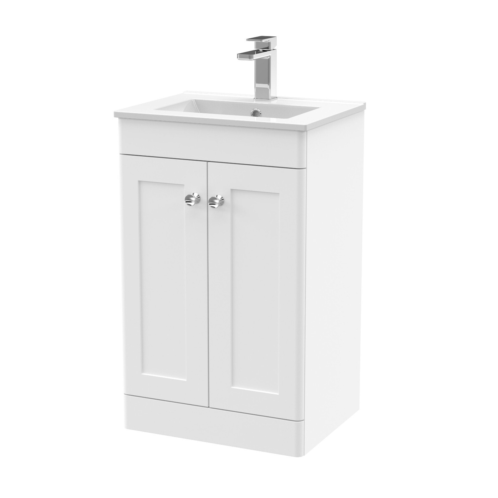 Nuie Classique 500mm Floorstanding Vanity Unit Minimalist Basin Traditional Sink