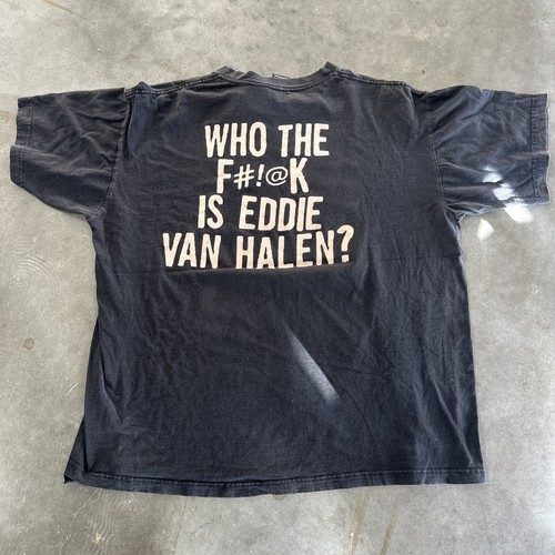 1998 Vintage Van Halen Who The F#!@k Is Eddie ? Music Band Shirt Mens XL 90s