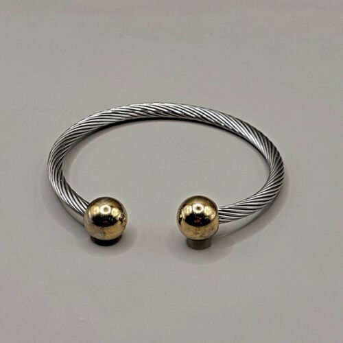 Sabona Magnetic Bracelet Wire 2 Tone Unisex - Picture 5 of 6
