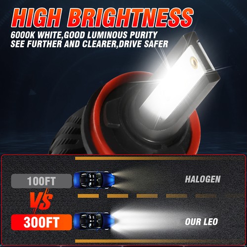 For Nissan Rogue 2014-2020 6000K LED Headlight High Low Beam+Fog Light Bulbs P4C - Picture 5 of 18