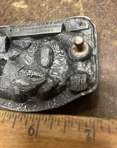 Buckles of America - Ironworker - Fibbia per cintura in peltro - P/N: BA-162 - Foto 9 di 24