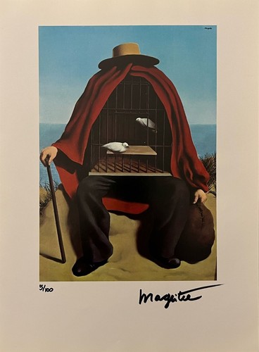Rene Magritte handsignierter Originaldruck mit Echtheitszertifikat und +3.500 $ Wertschätzung - Bild 2 von 13