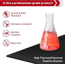  Carbon Fiber Auto Welding Blanket Torch Plumbers Pad Heat Sink Slag Felt 12'' 