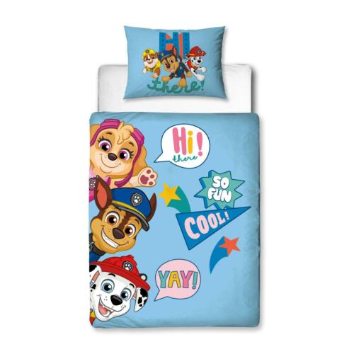 Paw Patrol Cot Bedding Set Two Sided, Best Cot Bed Duvet Cover Set Girl