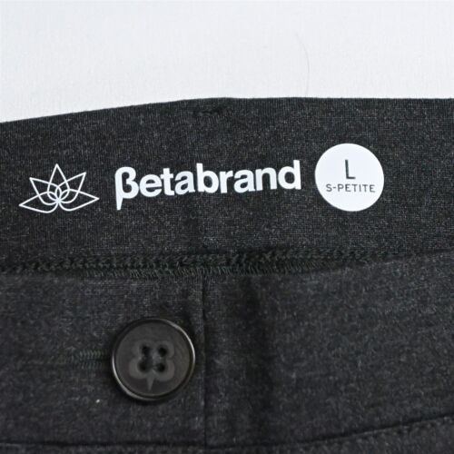 Betabrand LP Dark Gray Pull On W0076 Straight Dress Pant Yoga Pants - Picture 3 of 5