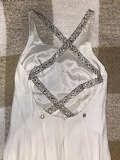 Rampage Off White Dress Prom/wedding With Beaded Open Back Design