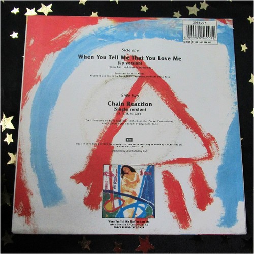 DIANA ROSS - When you tell me that you love me / Chain Reaction TOP SINGLE (M-:) - Picture 2 of 2
