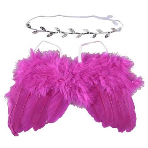 Valentines Day Baby Costumes Newborn Leaves Headband White Infant Cosplay - Picture 11 of 12