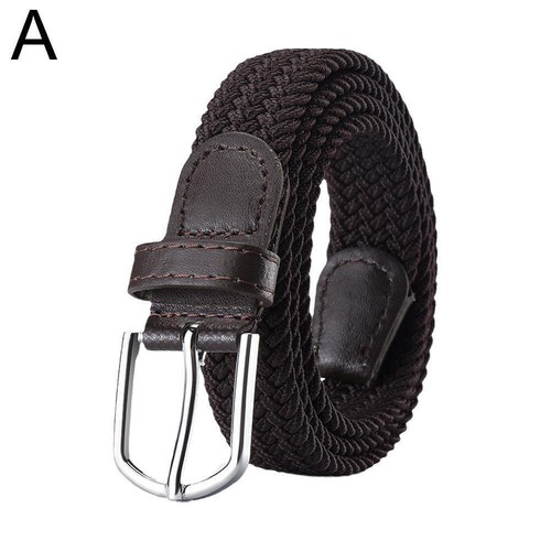 Men Belt,Elastic Braided Belt Unisex Braided Elastic Stretch Belt Woven Web Y0N4 - Picture 6 of 9