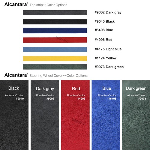 MEWANT Custom Black Alcantara Steering Wheel Wrap for Subaru WRX 2015-2019 - Picture 6 of 6