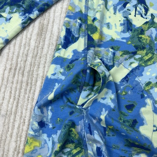 LOGO Lounge Top Damen XS blau Batik bedruckt Hoodie Full Zip Jacke High Low - Bild 6 von 11