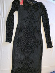 xhilaration black lace dress